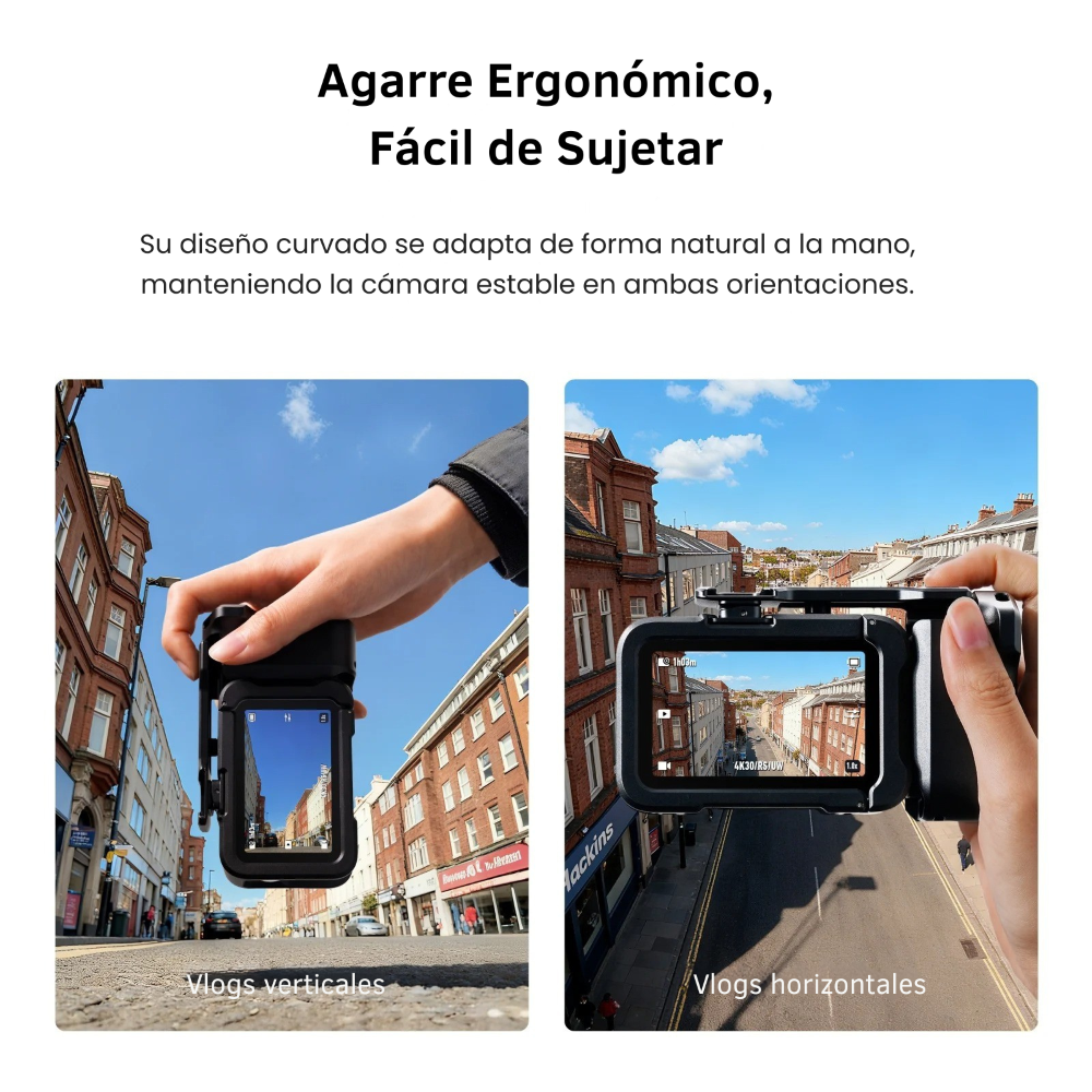 Kit Grip + Jaula Aluminio Empuñadura para DJI Osmo Action 6-2