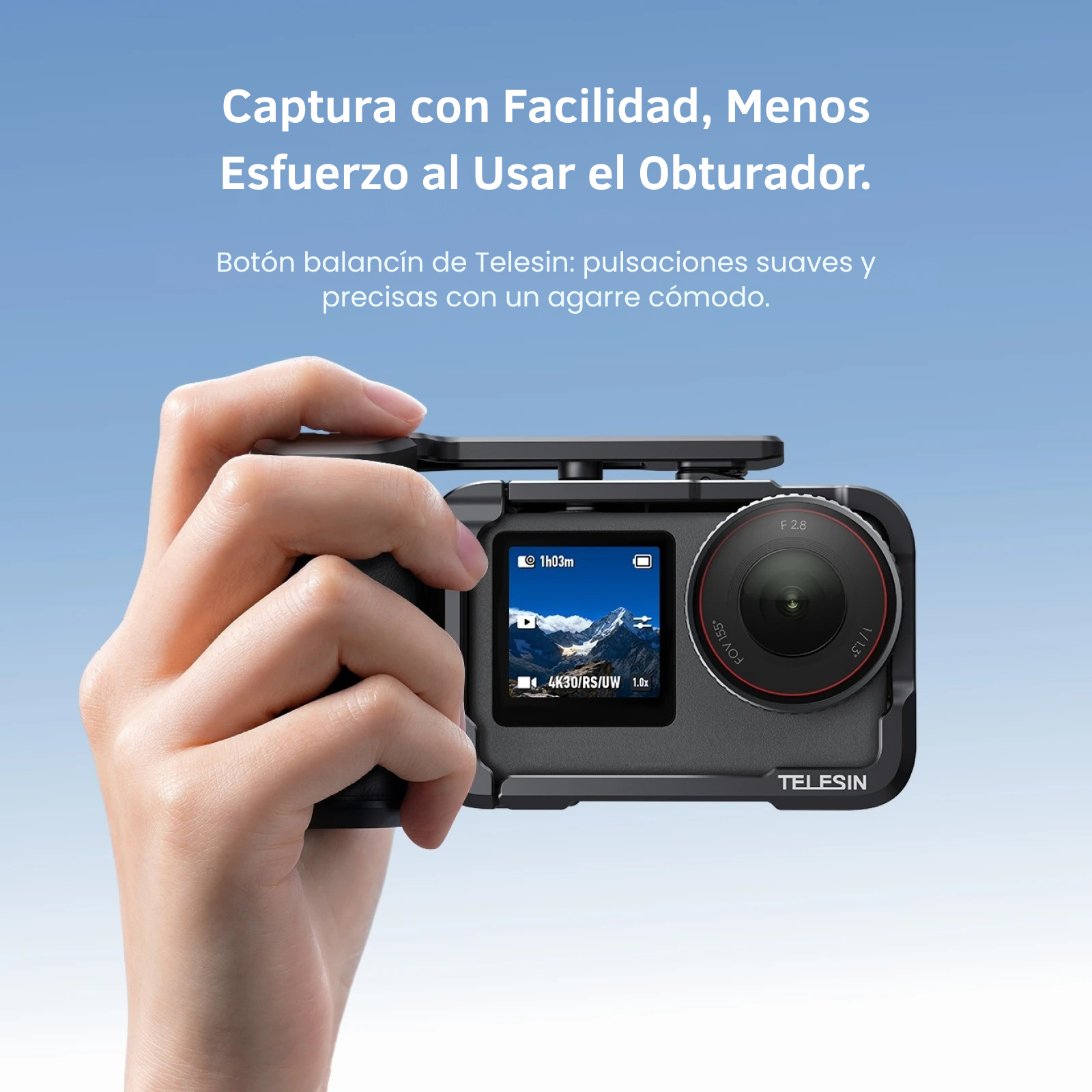 Kit Grip + Jaula Aluminio Empuñadura para DJI Osmo Action 6-4