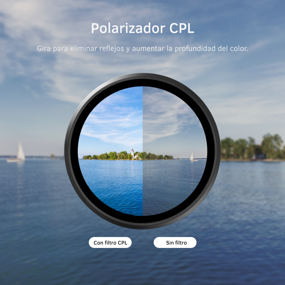 Kit de Filtros CPL + ND8 ND16 ND32 para DJI Osmo Action 6-6