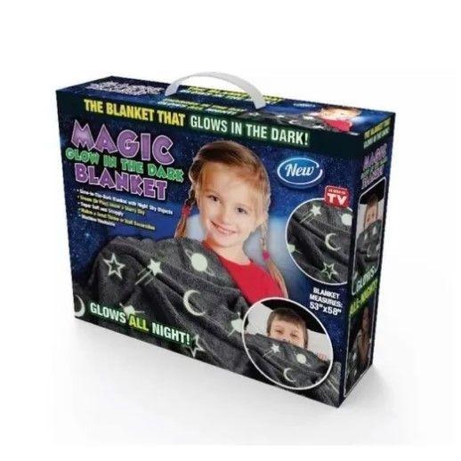Manta Mágica Niños Bebe Brilla En La Oscuridad 120x165 Cms-2