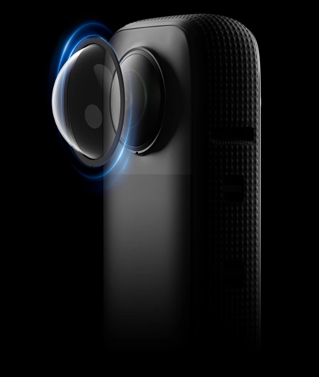 Cubiertas Protector Lentes para Cámara Insta360 X3 - Telesin-3