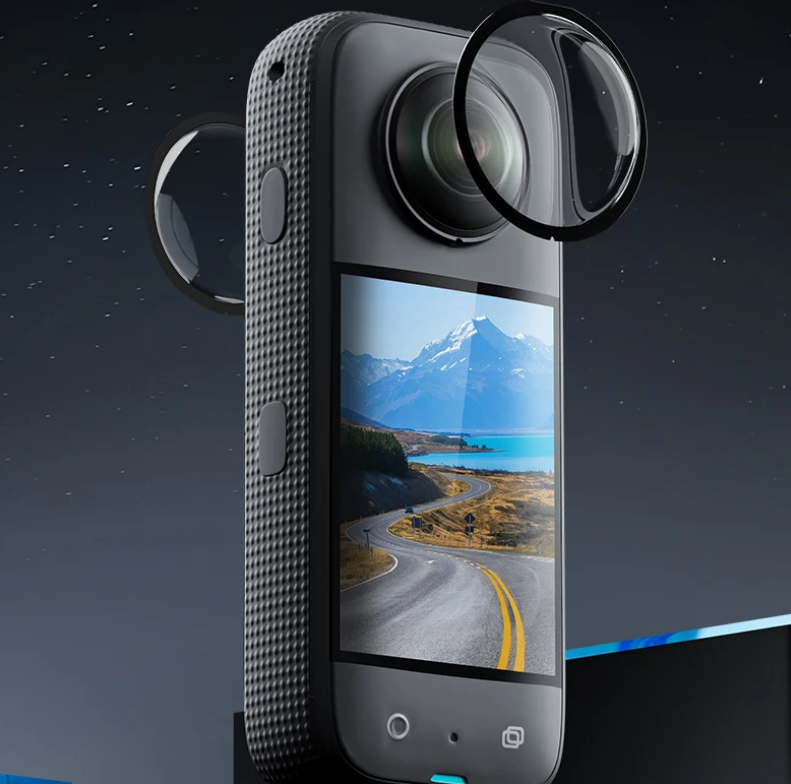 Cubiertas Protector Lentes para Cámara Insta360 X3 - Telesin-4