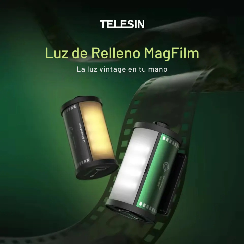 Luz LED MagFilm Cálida Fría Para Cámara y Smartphone Vlog-4