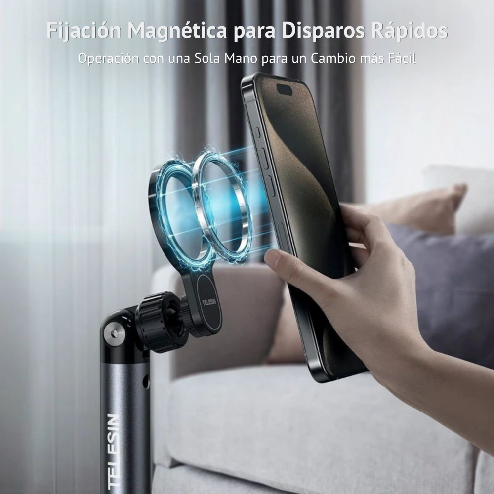 Soporte Piso Magnético Pro para Celular Streaming Contenido-1