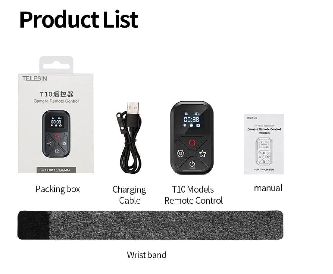Nuevo control remoto Bluetooth para cámaras GoPro Hero 13/12/11/10/9/8 y Max-3