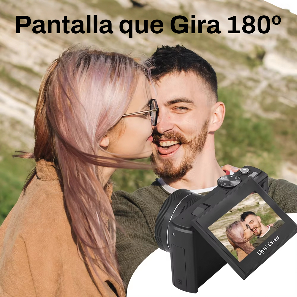 Cámara 5K Digital Fotografíca 75MP con Pantalla Giratoria-3