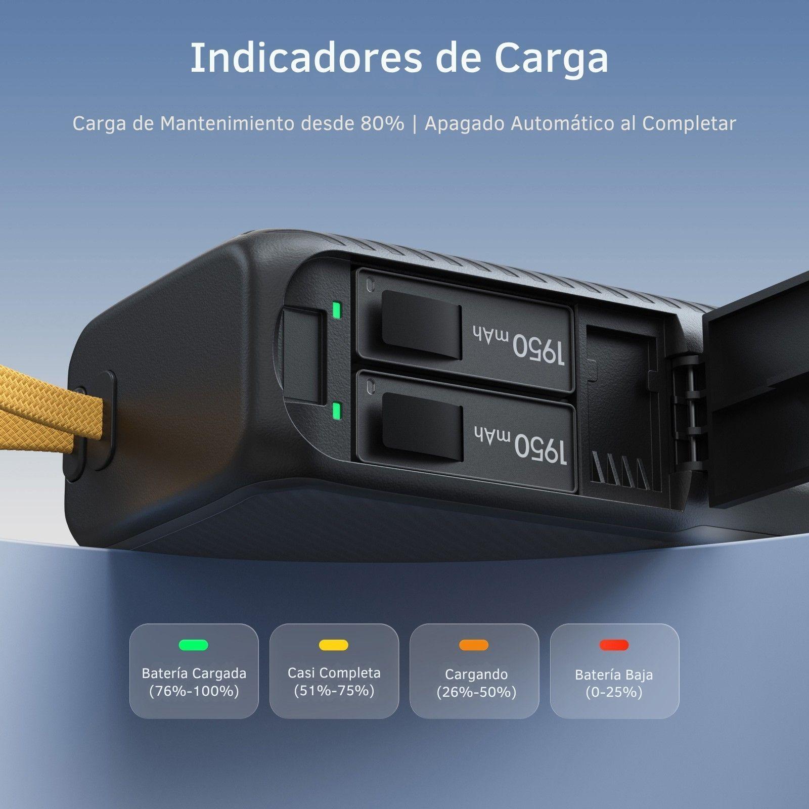 Power Bank Cargador DJI Osmo 360 6 5 4 3 10000mAh Telesin-6