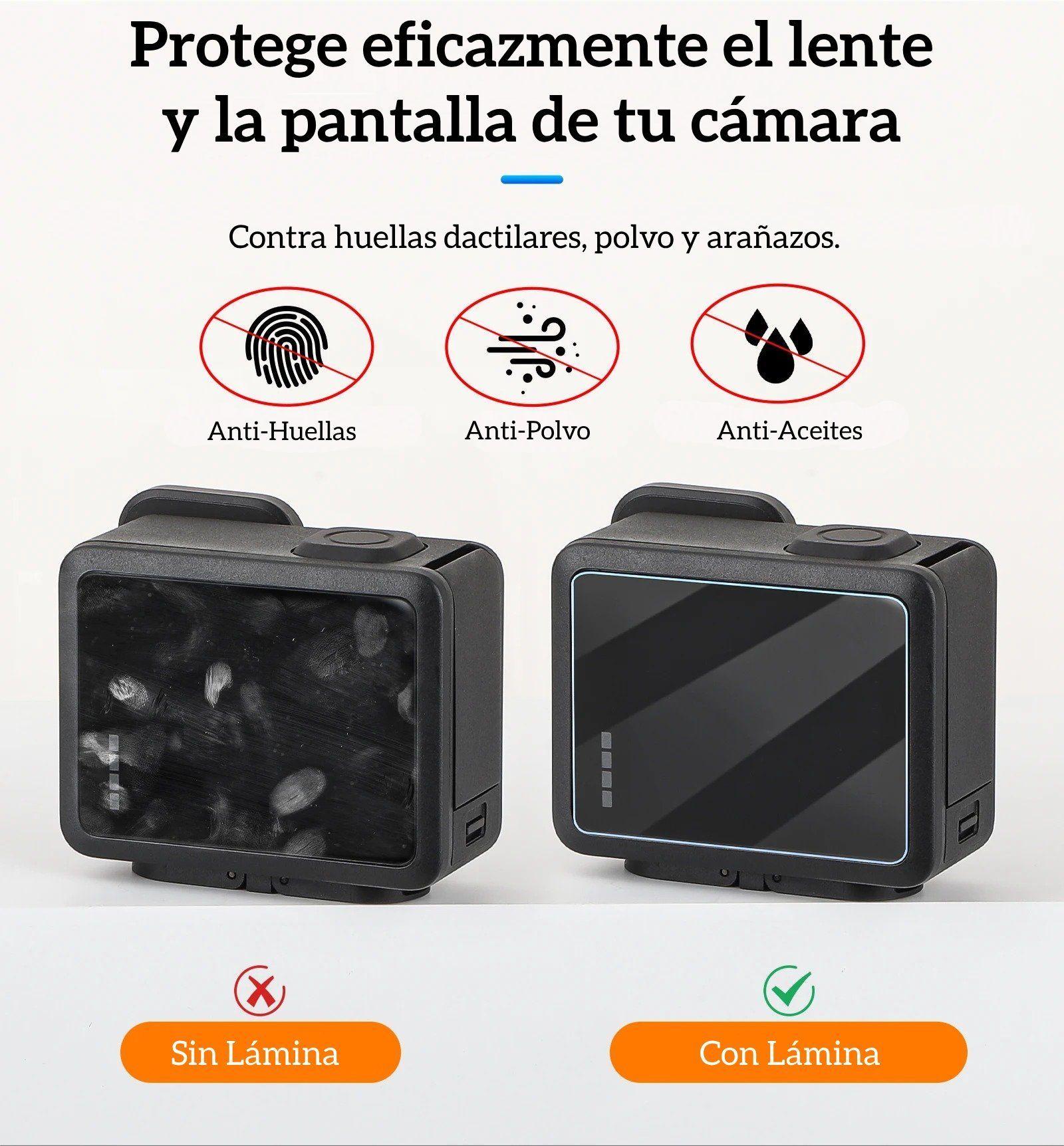 Láminas de Vidrio Templado para GoPro Hero 4K 2024-3