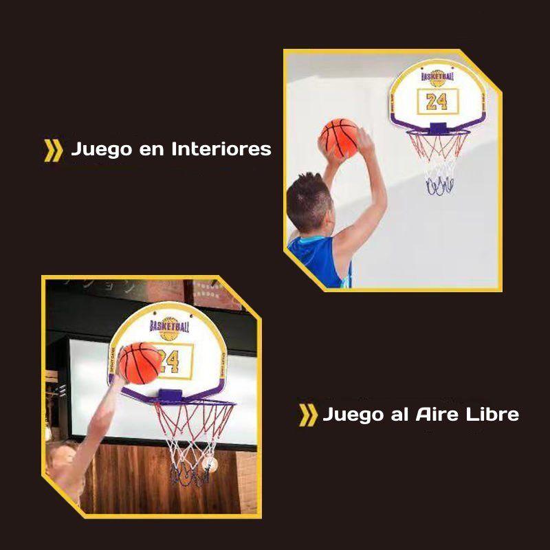 Aro de Basquetbol con Pelota + Bombín para Niños-2