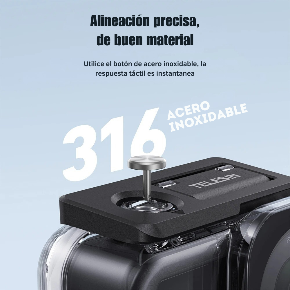 Carcasa para DJI Osmo Action 6 Sumergible 60M - Telesin-5