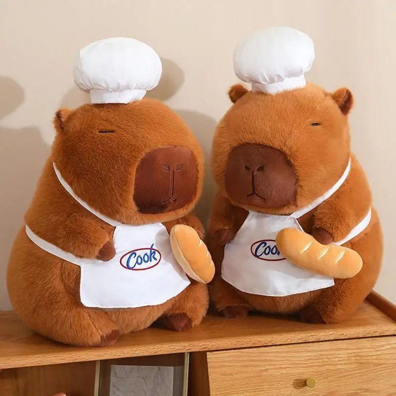 Capibara de Peluche Cocinero de 35Cm- Ternura y diversión en tu cocina-5