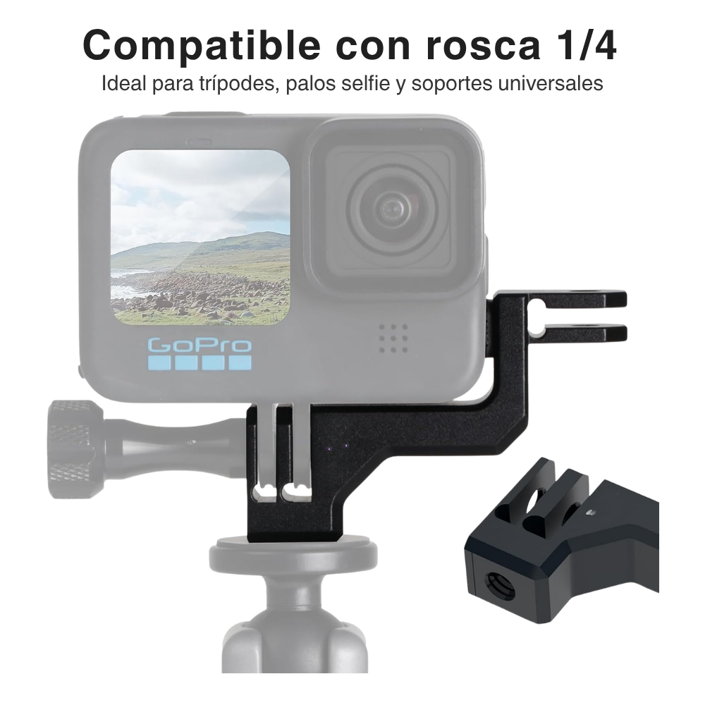 Adaptador Vertical de Aluminio para Cámaras de Acción-3