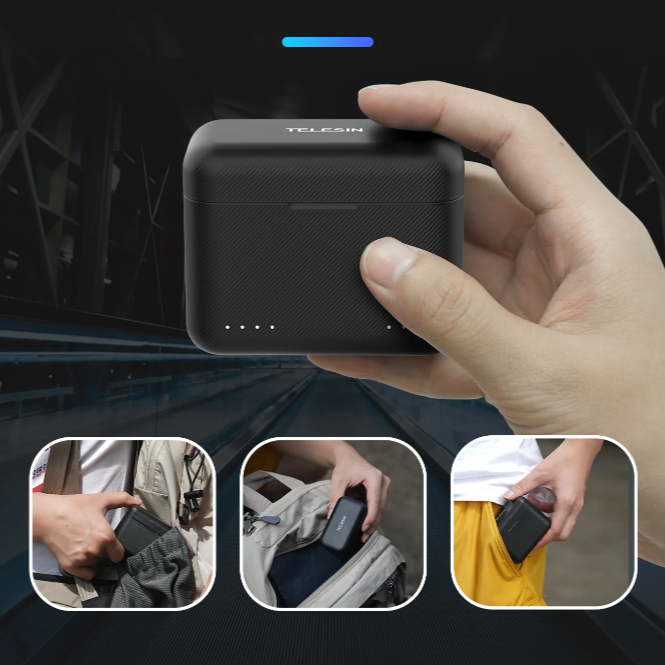 Cargador Doble Rápido para Insta360 X3 – Energía Sin Límites-2