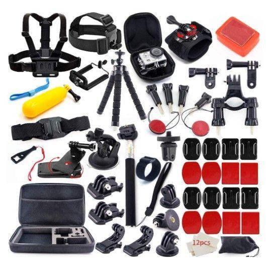 Kit Accesorios 61 Piezas para Cámaras Deportivas-0
