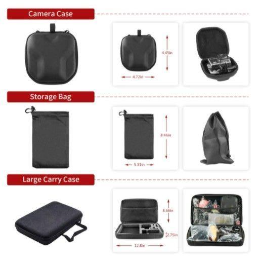 Kit Accesorios 61 Piezas para Cámaras Deportivas-3