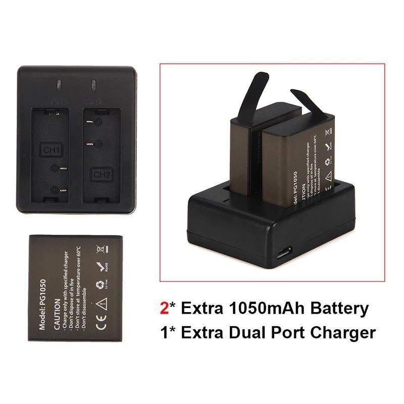 Cargador Dual + 2 Baterias para Cámaras EKEN y SJC-3
