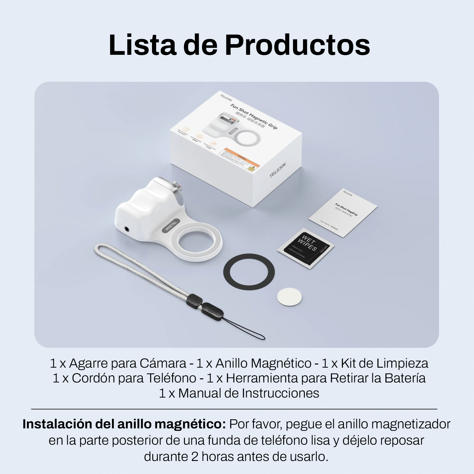 Grip Magnético MagSafe para Smartphone con Disparador Remoto-5