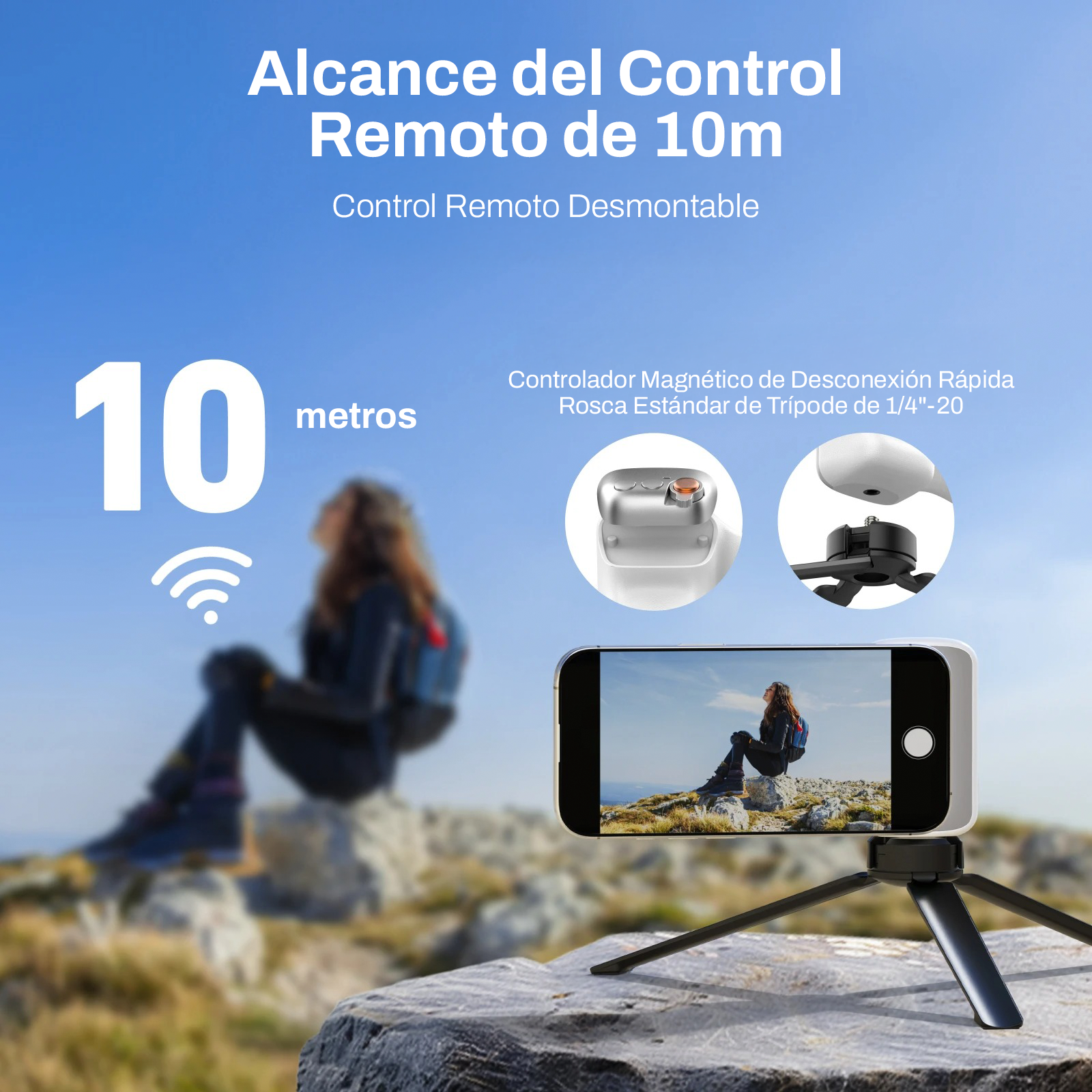Grip Magnético MagSafe para Smartphone con Disparador Remoto-4