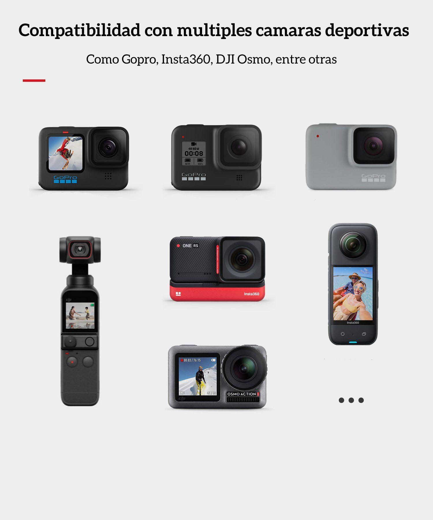 Bastón Selfie Aluminio para Insta360 GoPro y Otras Cámaras-7