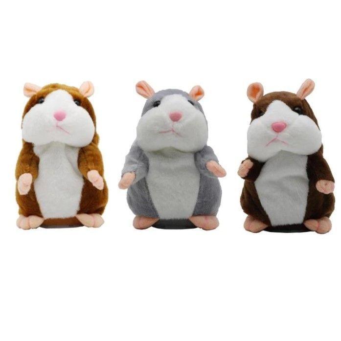 Peluche Hámster Repite todo, parlanchin hablador y-1