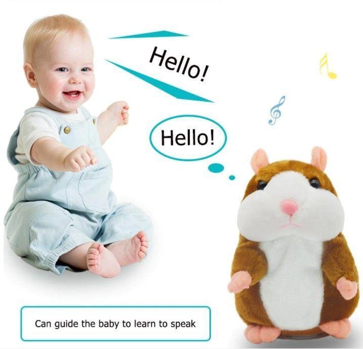 Peluche Hámster Repite todo, parlanchin hablador y-2