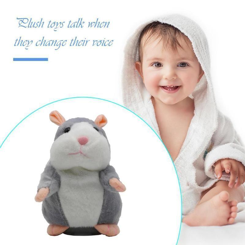 Peluche Hámster Repite todo, parlanchin hablador y-3