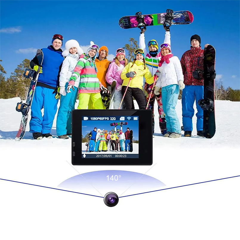 Cámara Deportiva 4K Sport Ultra HD con WiFi y Accesorios-2