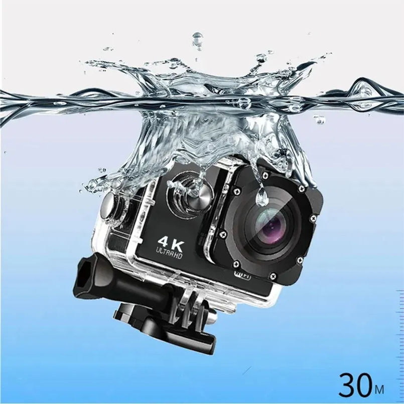 Cámara Deportiva 4K Sport Ultra HD con WiFi y Accesorios-5