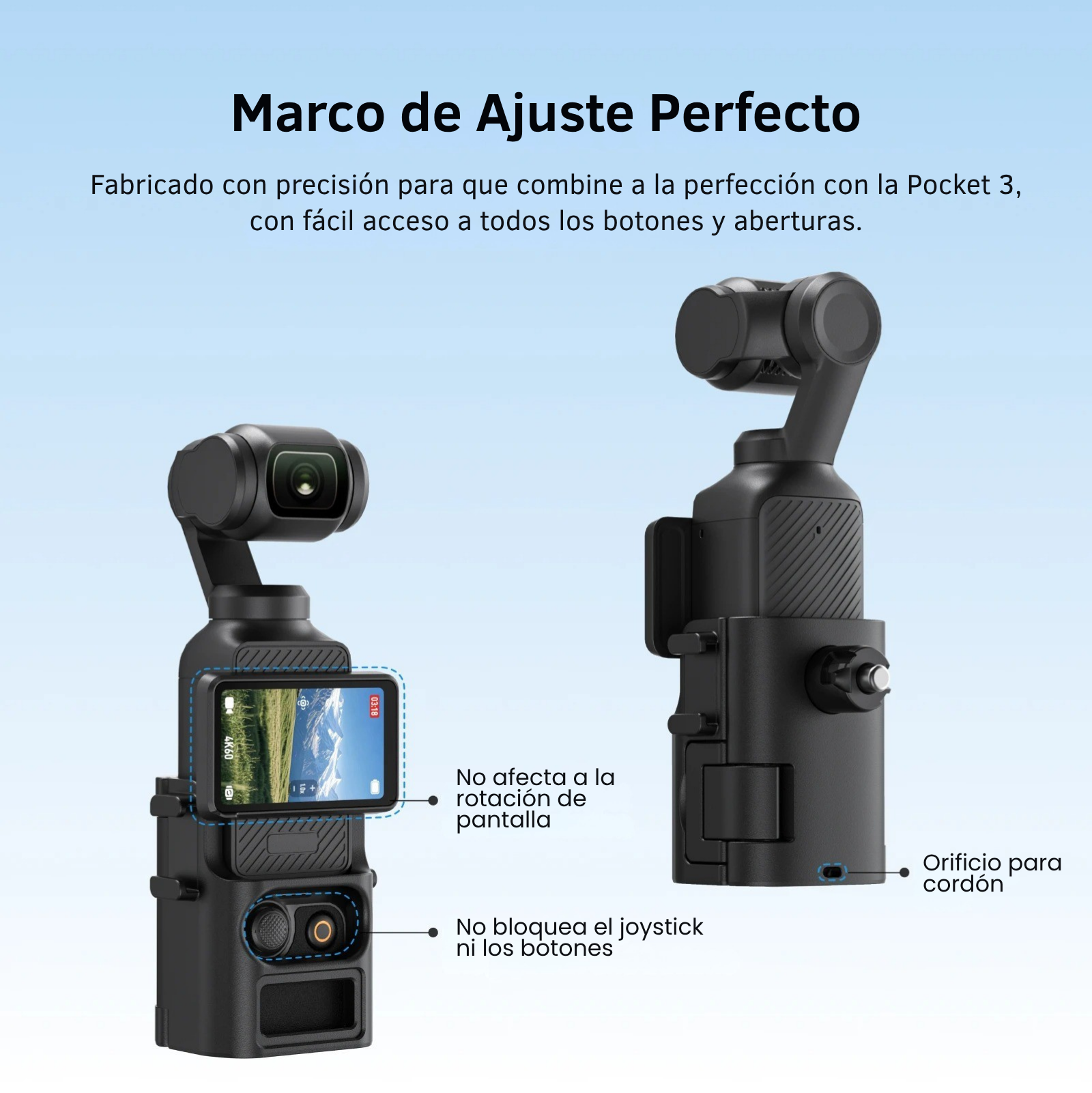 Soporte Mochila DJI Osmo Pocket 3 Montaje POV Manos Libres-5
