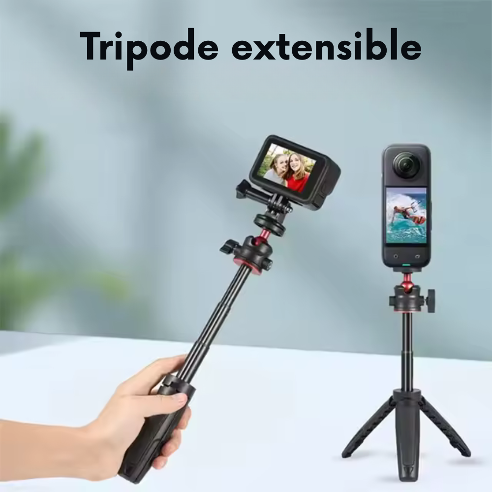 Trípode Extensible 360° para Cámaras Insta360 Gopro Otras-6
