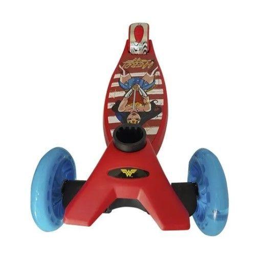 Scooter Monopatín De Mujer Maravilla de 4 Ruedas con Luz Led Niño/niña-3