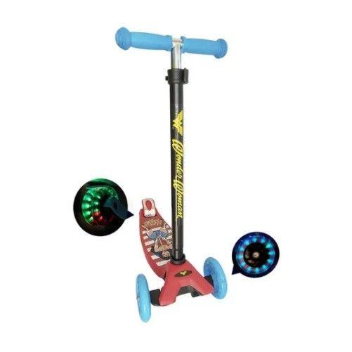 Scooter Monopatín De Mujer Maravilla de 4 Ruedas con Luz Led Niño/niña-0
