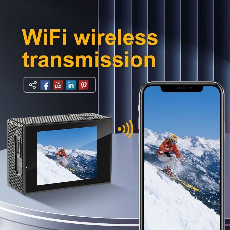 Cámara Acción Innedd 4K 16MP Deportiva con Pantalla y WIFI-4