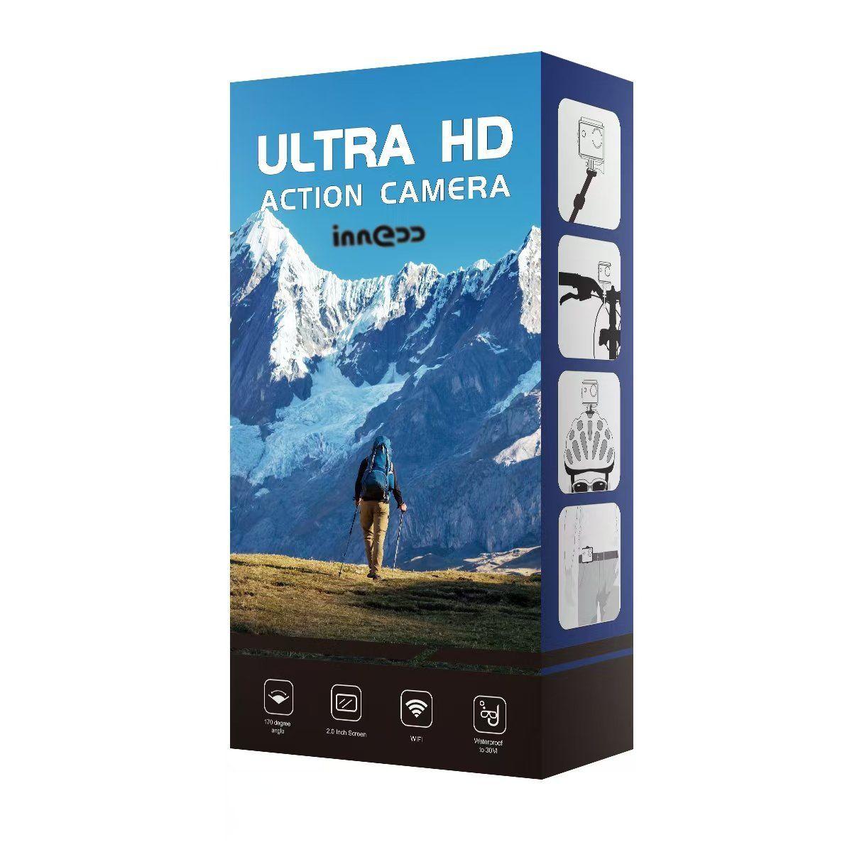 Cámara Acción Innedd 4K 16MP Deportiva con Pantalla y WIFI-6