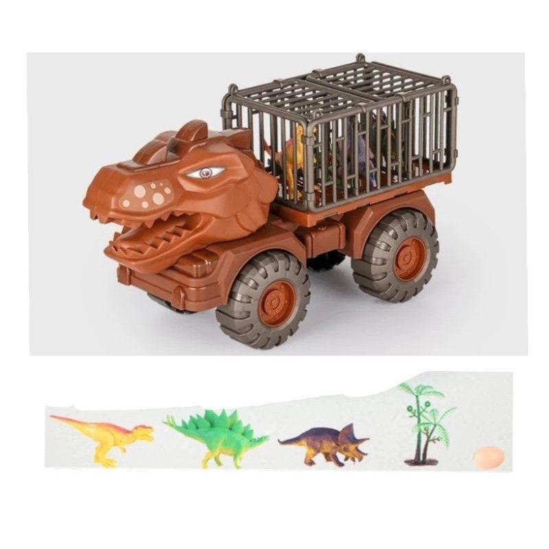 Camion Transporte con Dinosaurios para Niños Tiranosaurio Rex-2