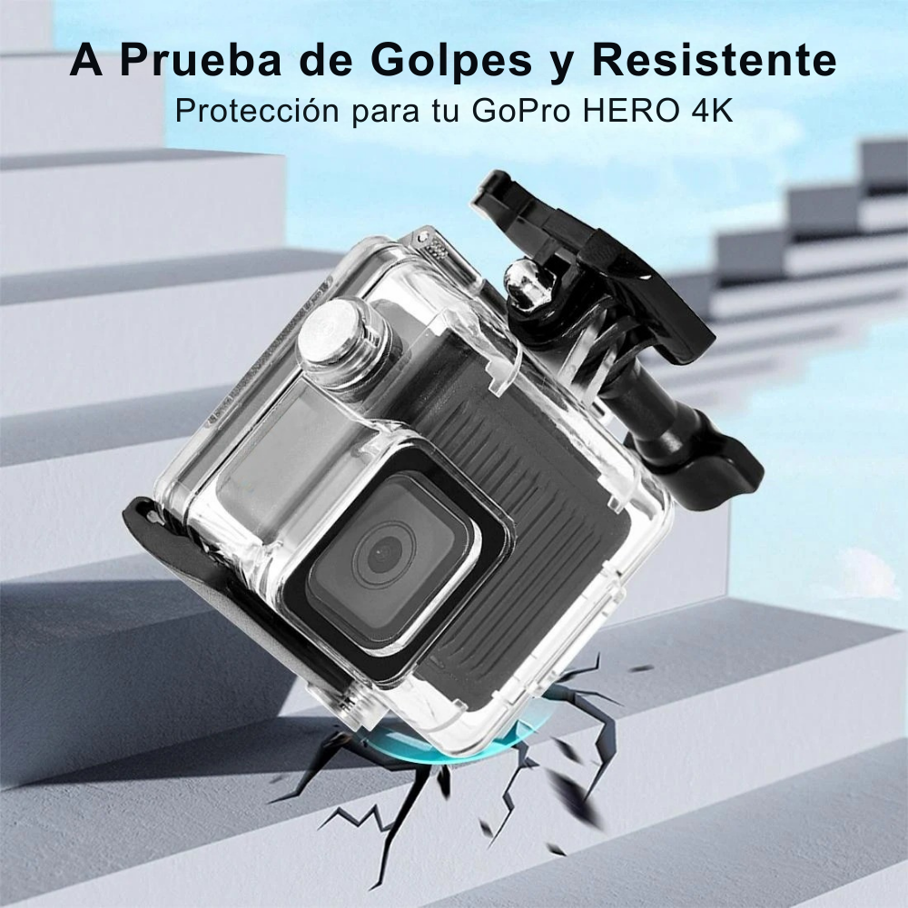Carcasa impermeable para GoPro Hero 4k Sumergible-3