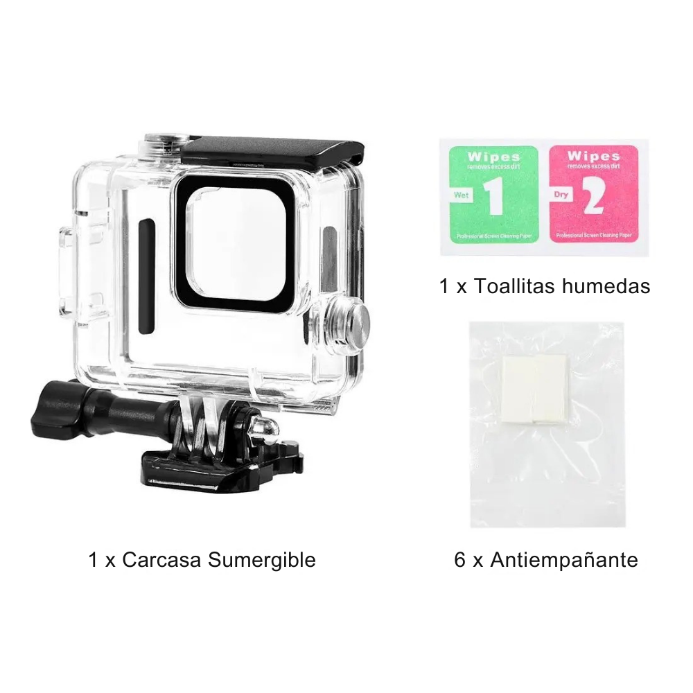 Carcasa impermeable para GoPro Hero 4k Sumergible-6