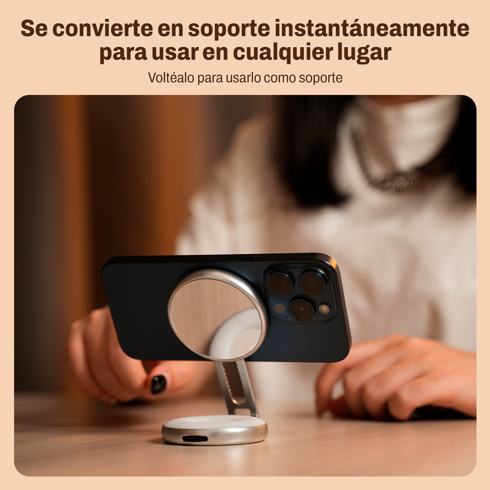 Aro de Luz Magnético MagSafe con 3 Modos Ajustable - Telesin-5