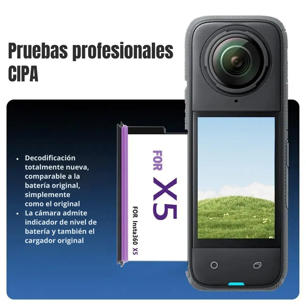 Batería Recargable para Insta360 X5 de 2800mAh-3