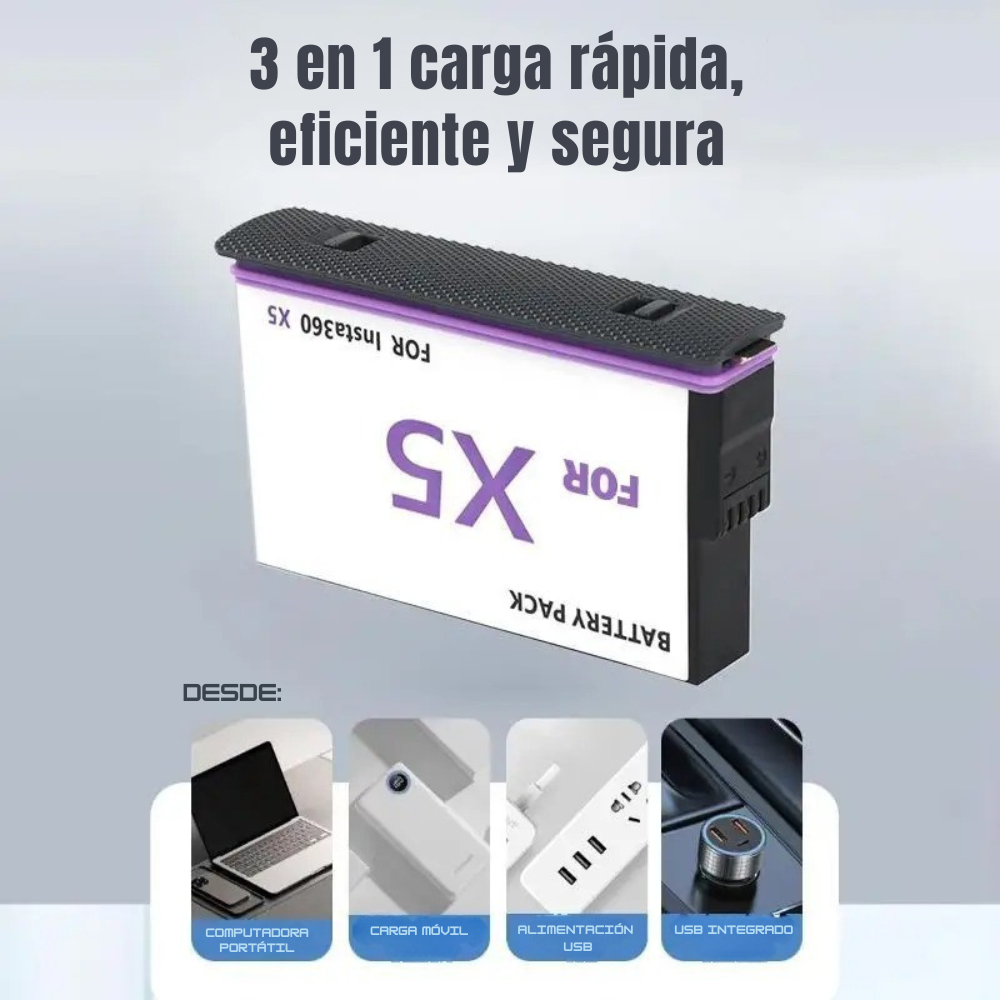 Batería Recargable para Insta360 X5 de 2800mAh-4