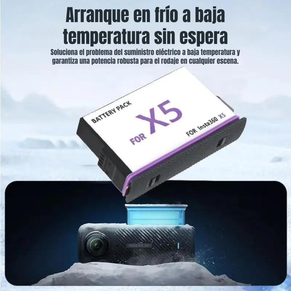 Batería Recargable para Insta360 X5 de 2800mAh-5
