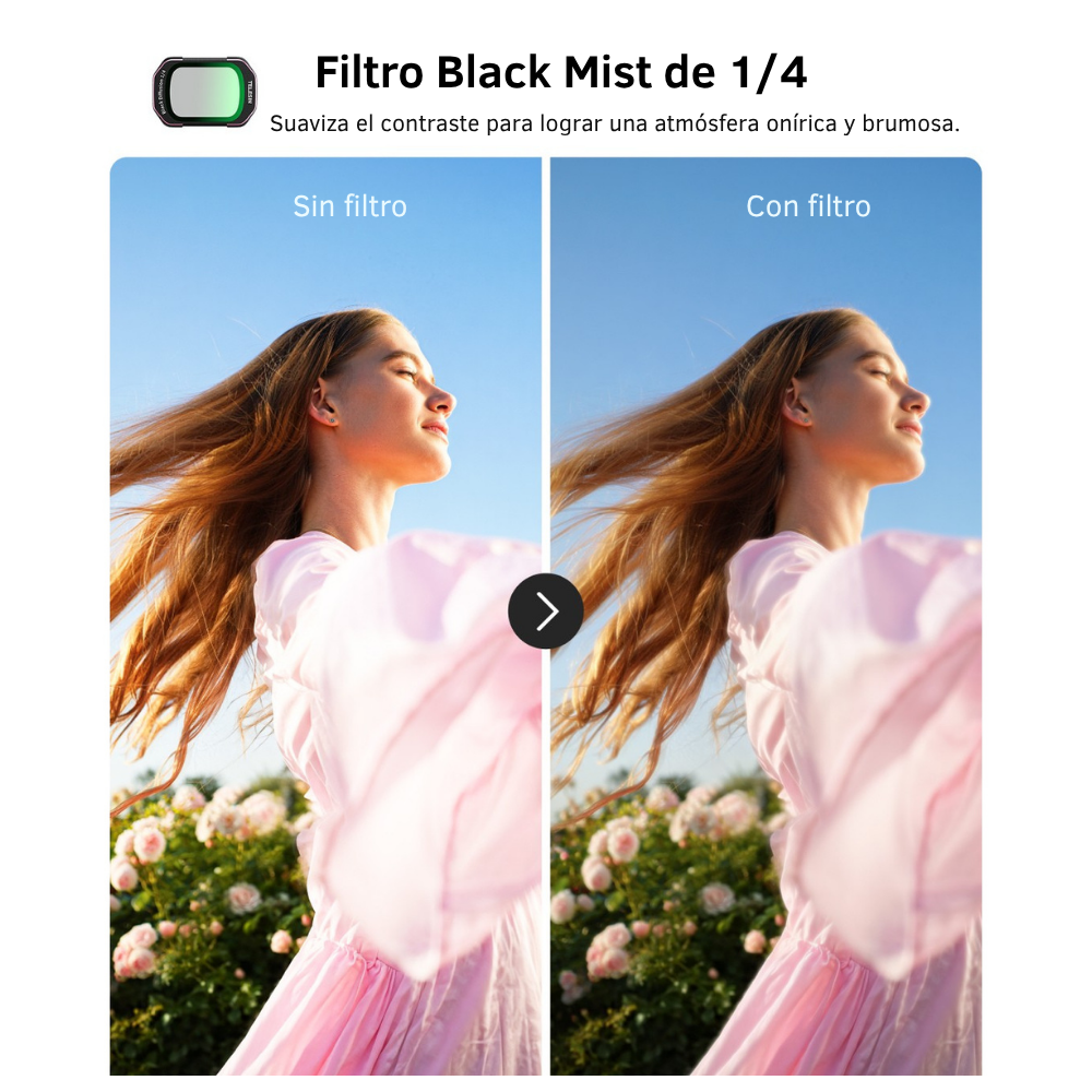 Kit 4 Filtros para DJI Osmo Pocket 3 y 4 VND CPL Black Rose-4