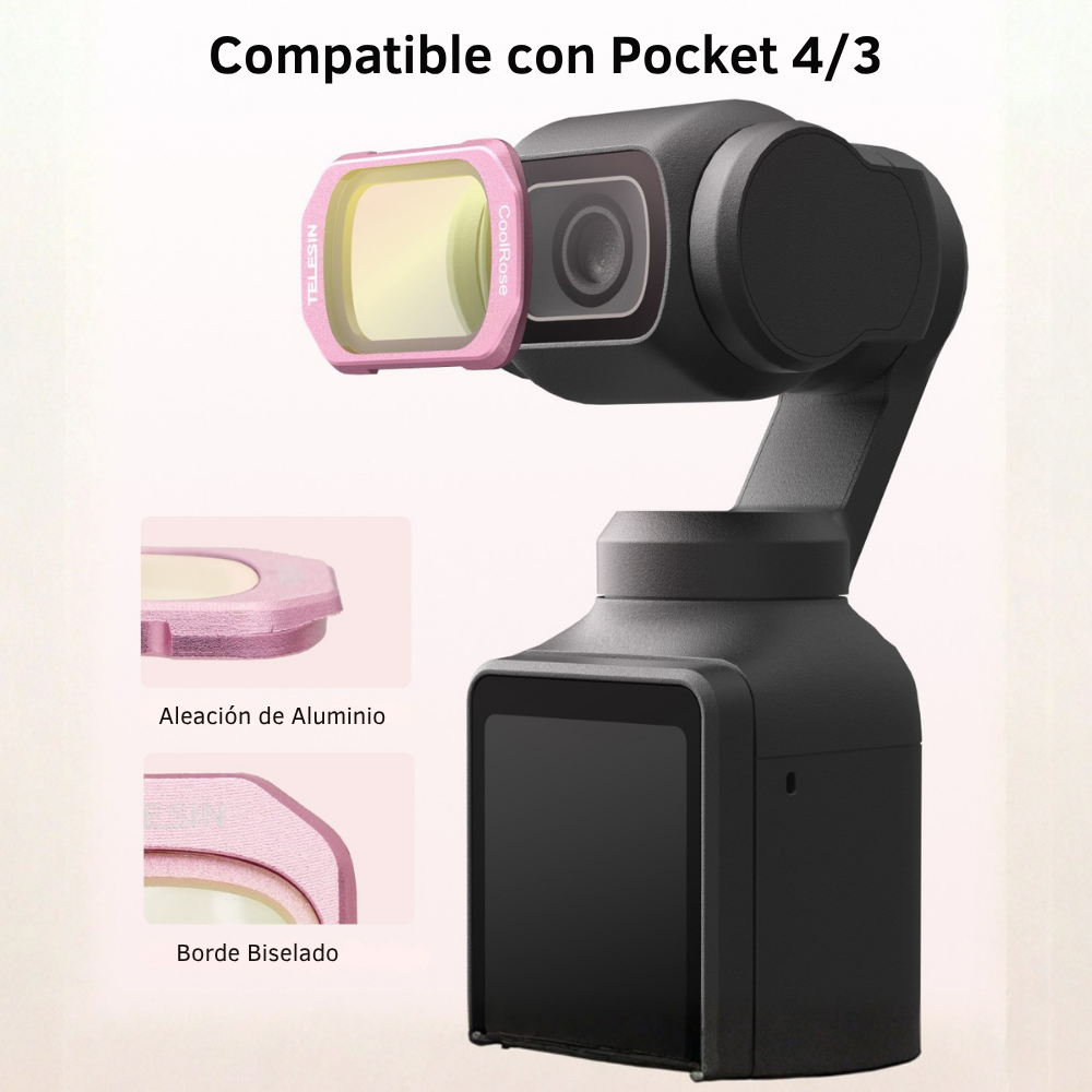 Kit 4 Filtros para DJI Osmo Pocket 3 y 4 VND CPL Black Rose-7