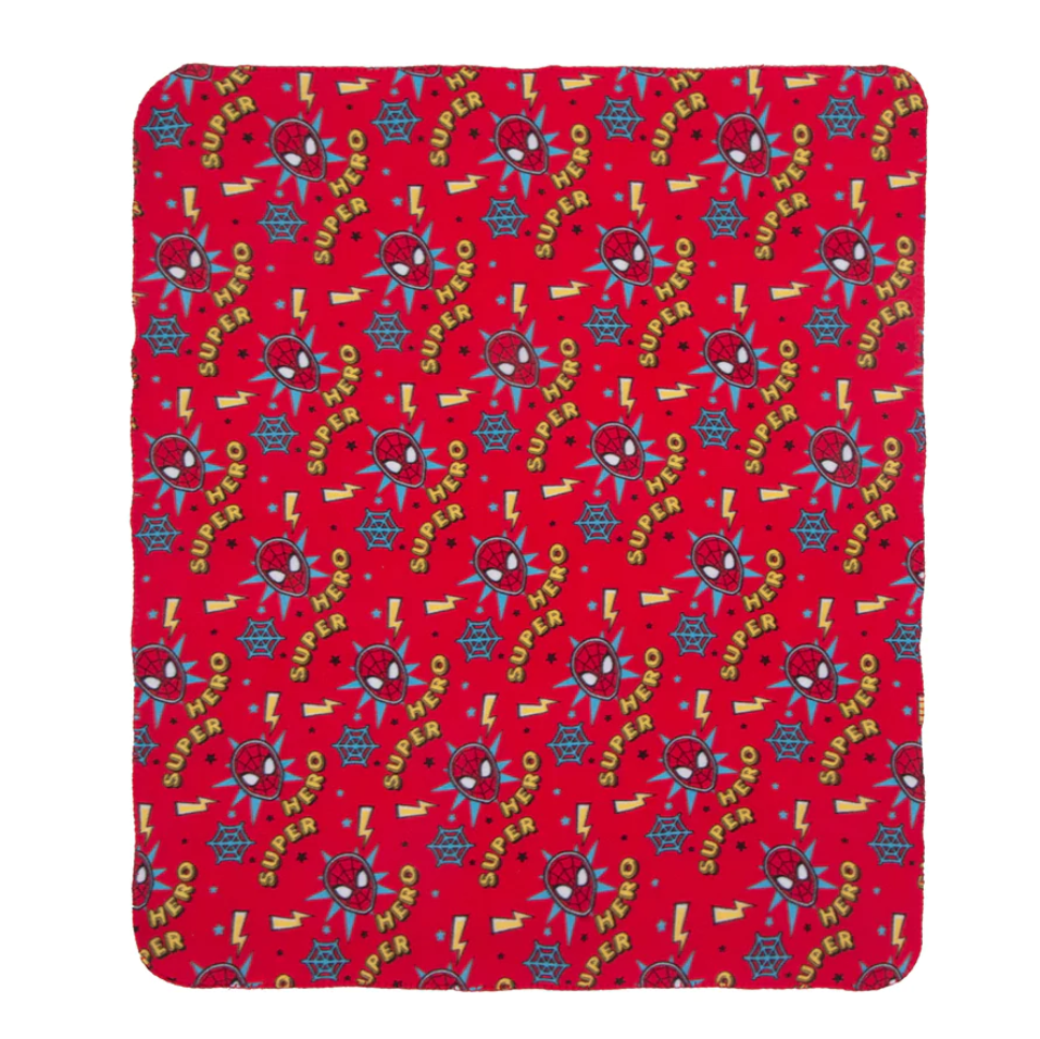 Manta Spiderman Super Hero - Frazada Polar de 115X130 cm-0