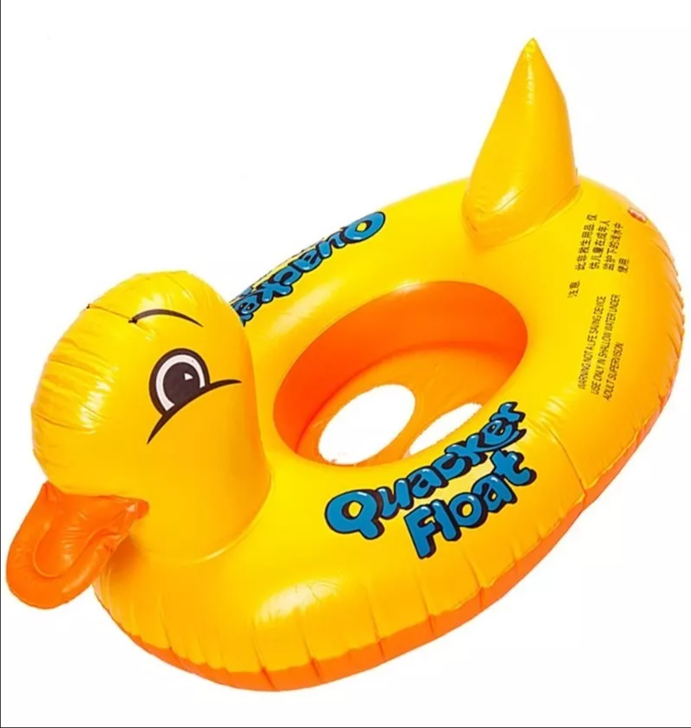 Flotador Inflable De Pato Para Niño/a, Piscina, Playa-0