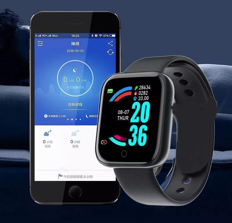Smartwatch Reloj Inteligente Deportivo Y68 D20 Negro-3