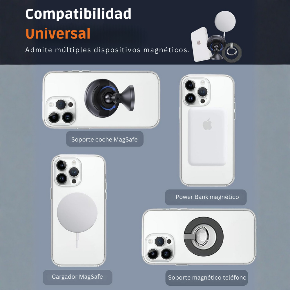 Anillo Magnético Magsafe de Metal para Teléfonos - Telesin-5