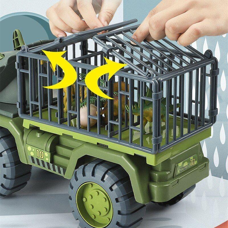 Camion Transporte con Dinosaurios para Niños Tiranosaurio Rex o Triceratops-2