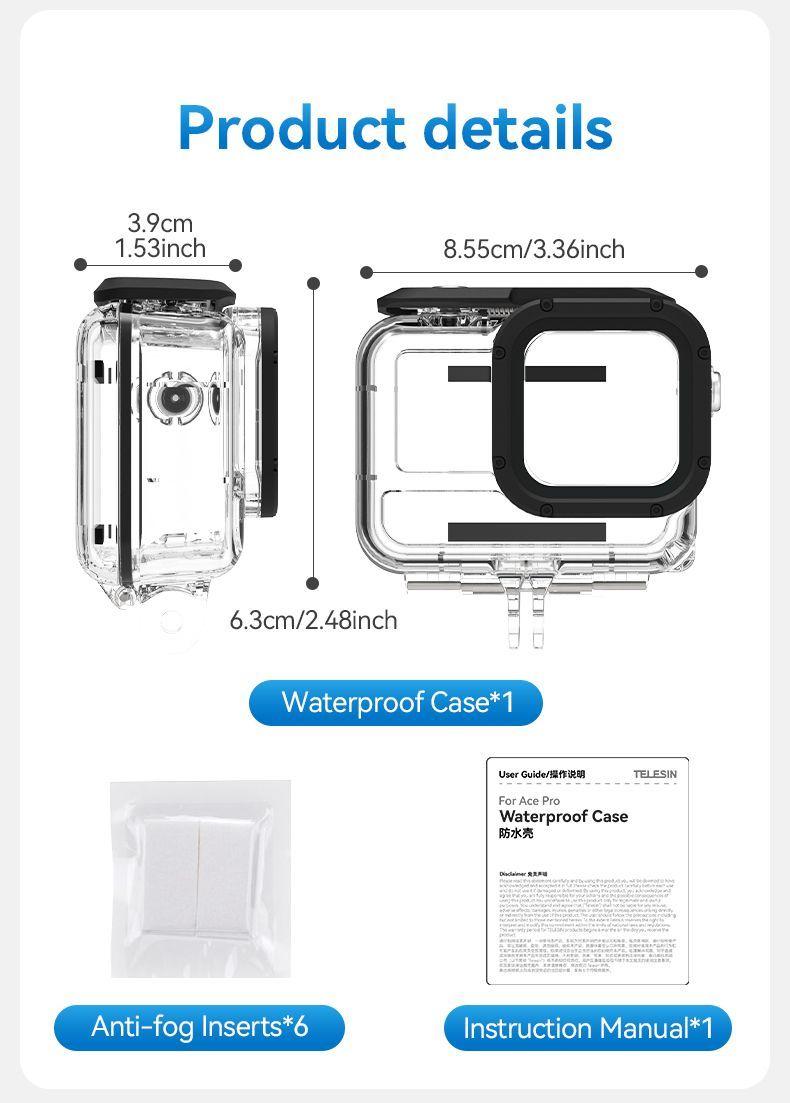 Carcasa Impermeable Insta360 Ace Pro: Protección y Aventuras-3