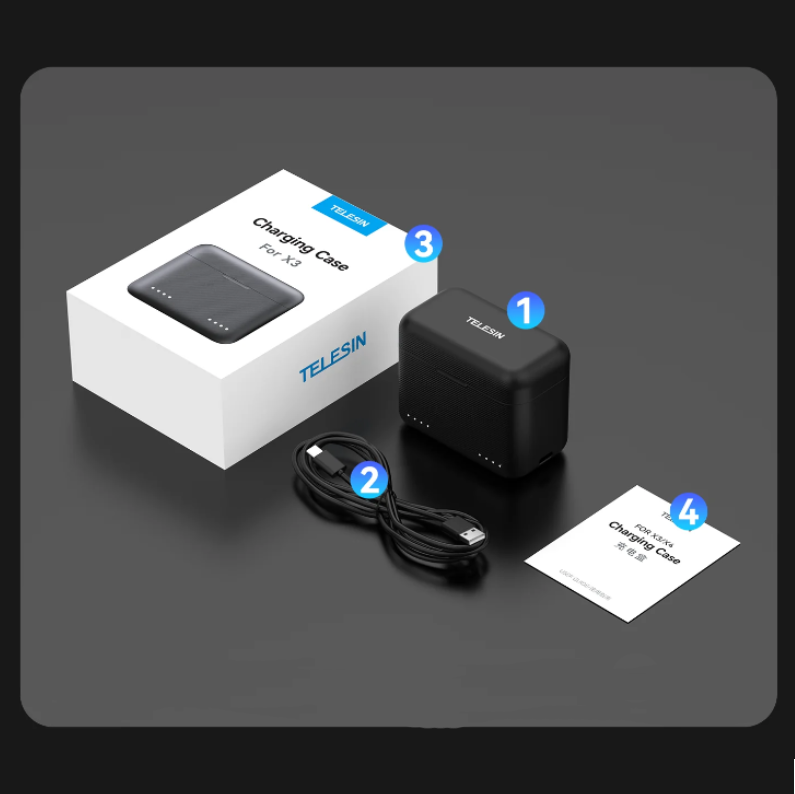 Cargador Doble Rápido para Insta360 X4 – Carga Eficiente-6